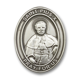 Saint Pius X<br>6605V - 1 5/8 x 1 1/4<br>Visor Clip