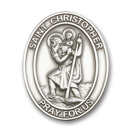 Saint Christopher<br>6722V - 1 5/8 x 1 1/4<br>Visor Clip