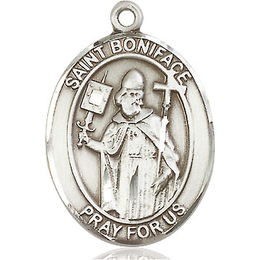 St Boniface<br>Oval Patron Saint Series<br>Available in 3 Sizes