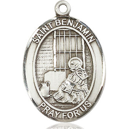St Benjamin<br>Oval Patron Saint Series<br>Available in 3 Sizes