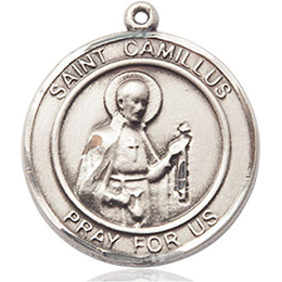 St. Camillus of Lellis<br>Round Patron Saint Series<br>Available in 2 sizes