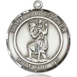 St Christopher<br>Round Patron Saint Series<br>Available in 2 Sizes