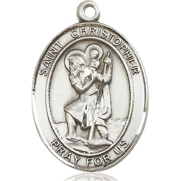 St Christopher<br>Oval Patron Saint Series<br>Available in 3 Sizes