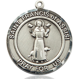 St Francis of Assisi<br>Round Patron Saint Series<br>Available in 2 Sizes