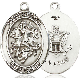 St George Army<br>Oval Patron Saint Series<br>Available in 2 Sizes