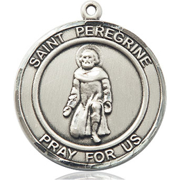 St Peregrine<br>Round Patron Saint Series<br>Available in 2 Sizes