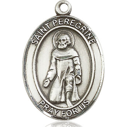 St Peregrine Laziosi<br>Oval Patron Saint Series<br>Available in 3 Sizes