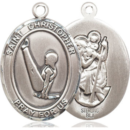 St Christopher Gymnastics<br>Oval Patron Saint Series<br>Available in 3 Sizes