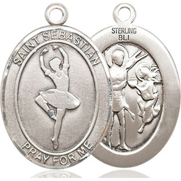 St Sebastian Dance<br>Oval Patron Saint Series<br>Available in 3 Sizes