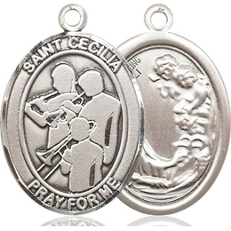 St Cecilia Marching Band<br>Oval Patron Saint Series<br>Available in 3 Sizes