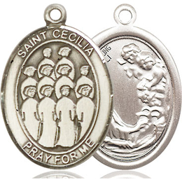 St Cecilia Choir<br>Oval Patron Saint Series<br>Available in 3 Sizes