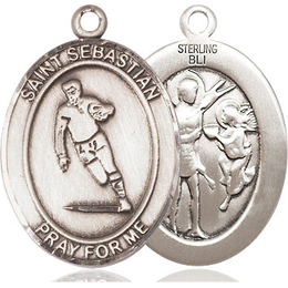 St Sebastian Rugby<br>Oval Patron Saint Series<br>Available in 3 Sizes
