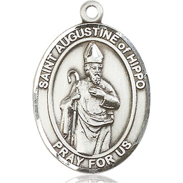St Augustine of Hippo<br>Oval Patron Saint Series<br>Available in 3 Sizes