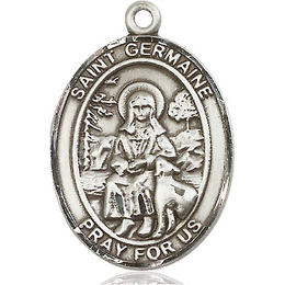 St Germaine Cousin<br>Oval Patron Saint Series<br>Available in 3 Sizes