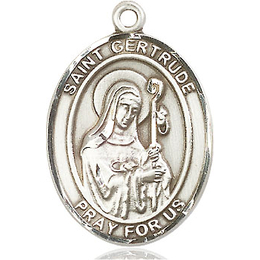 St Gertrude of Nivelles<br>Oval Patron Saint Series<br>Available in 3 Sizes