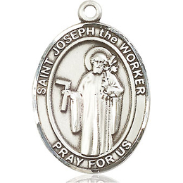 St Joseph the Worker<br>Oval Patron Saint Series<br>Available in 3 Sizes