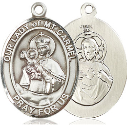 Our Lady of Mount Carmel<br>Oval Patron Saint Series<br>Available in 3 Sizes