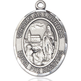 Virgen de Lourdes<br>Oval Patron Saint Series
