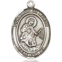 Our Lady of Mercy<br>Oval Patron Saint Series<br>Available in 3 Sizes