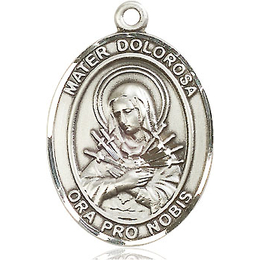 Mater Dolorosa<br>Oval Patron Saint Series<br>Available in 3 Sizes