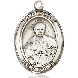 St Pius X<br>Oval Patron Saint Series<br>Available in 3 Sizes