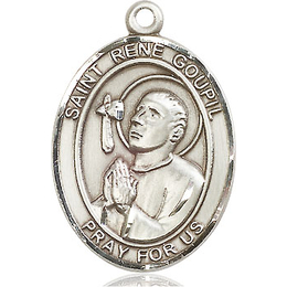 St Rene Goupil<br>Oval Patron Saint Series<br>Available in 3 Sizes