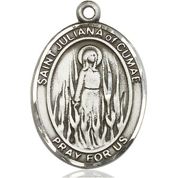 St Juliana<br>Oval Patron Saint Series<br>Available in 3 Sizes