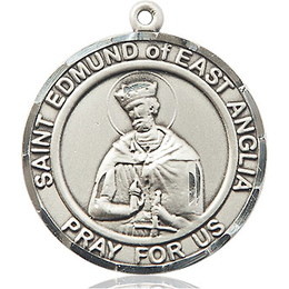 St. Edmund of East Anglia<br>Round Patron Saint Series<br>Available in 2 sizes