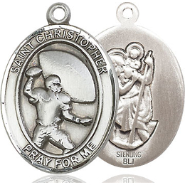 St Christpher Football<br>Oval Patron Saint Series<br>Available in 3 Sizes