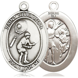 St Sebastian Tennis<br>Oval Patron Saint Series<br>Available in 3 Sizes