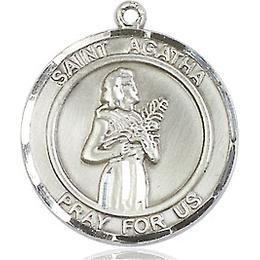 St Agatha<br>Round Patron Saint Series<br>Available in 3 Sizes