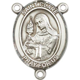 Saint Clare of Assisi<br>8028CTR - 3/4 x 1/2<br>Rosary Center