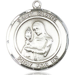 St Clare of Assisi<br>Round Patron Saint Series<br>Available in 2 Sizes
