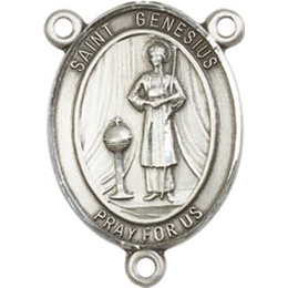 Saint Genesius of Rome<br>8038CTR - 3/4 x 1/2<br>Rosary Center