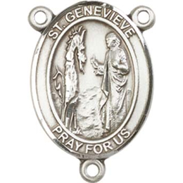 Saint Genevieve<br>8041CTR - 3/4 x 1/2<br>Rosary Center
