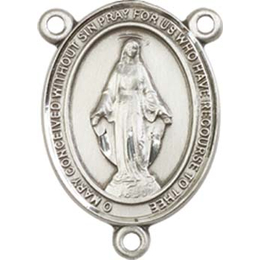 Miraculous<br>8078CTR - 3/4 x 1/2<br>Rosary Center
