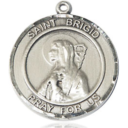 St Brigid of Ireland<br>Round Patron Saint Series<br>Available in 3 Sizes