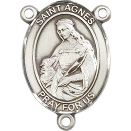 Saint Agnes of Rome<br>8128CTR - 3/4 x 1/2<br>Rosary Center