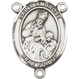 Saint Ambrose<br>8137CTR - 3/4 x 1/2<br>Rosary Center