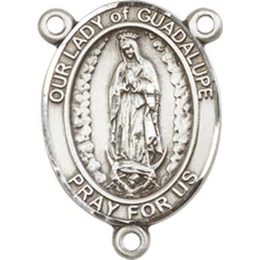 Our Lady of Guadalupe<br>8206CTR - 3/4 x 1/2<br>Rosary Center