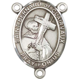 Saint Bernard of Clairvaux<br>8233CTR - 3/4 x 1/2<br>Rosary Center