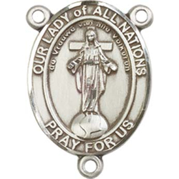 Our Lady of All Nations<br>8242CTR - 3/4 x 1/2<br>Rosary Center