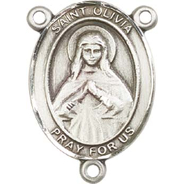 Saint Olivia<br>8312CTR - 3/4 x 1/2<br>Rosary Center