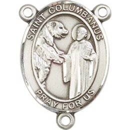 Saint Columbanus<br>8321CTR - 3/4 x 1/2<br>Rosary Center