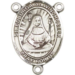 Saint Edburga of Winchester<br>8324CTR - 3/4 x 1/2<br>Rosary Center