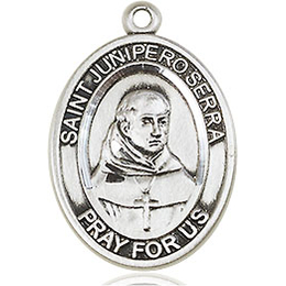 St. Junipero Serra<br>Oval Patron Saint Series<br>Available in 3 sizes