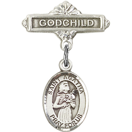 St Agatha<br>Baby Badge - 9003/0736