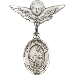 St Dymphna<br>Baby Badge - 9032/0735