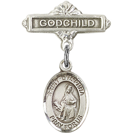 St Dymphna<br>Baby Badge - 9032/0736