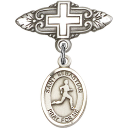 St Sebastian Track and Field<br>Baby Badge - 9176/0731